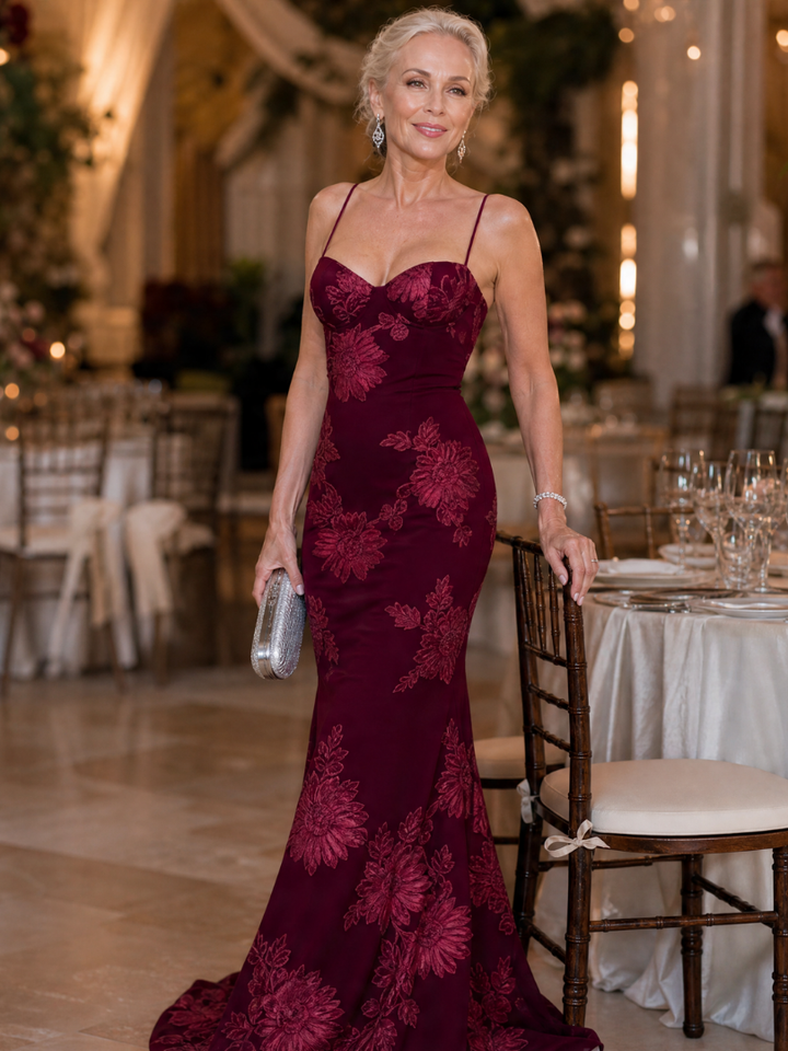 Danica | Spaghetti Strap Corset Bodice Maxi Dress