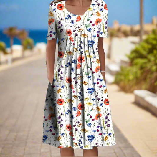 Adelaide | Summer Dress with Floral Print