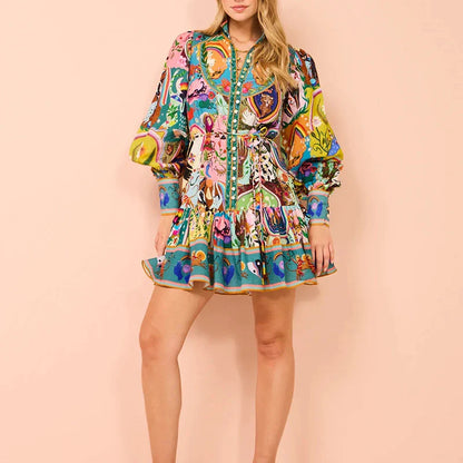 Nell | Comfy Mini Dress with Full Sleeves