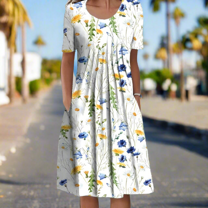 Adelaide | Summer Dress with Floral Print