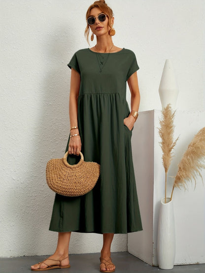 Camille | Dress With a Round Neckline