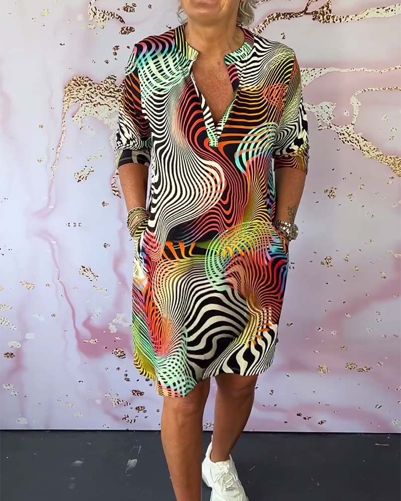 Lara | Colourful Printed Dress