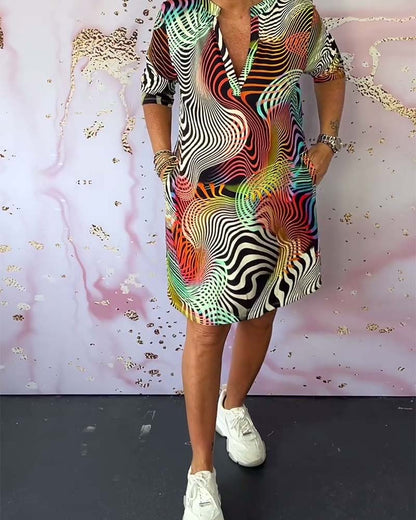 Lara | Colourful Printed Dress